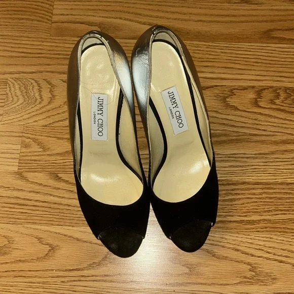Jimmy Choo open toed pumps size 8.5. - Picture 2 of 7